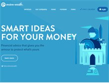Tablet Screenshot of evolvewealth.co.uk